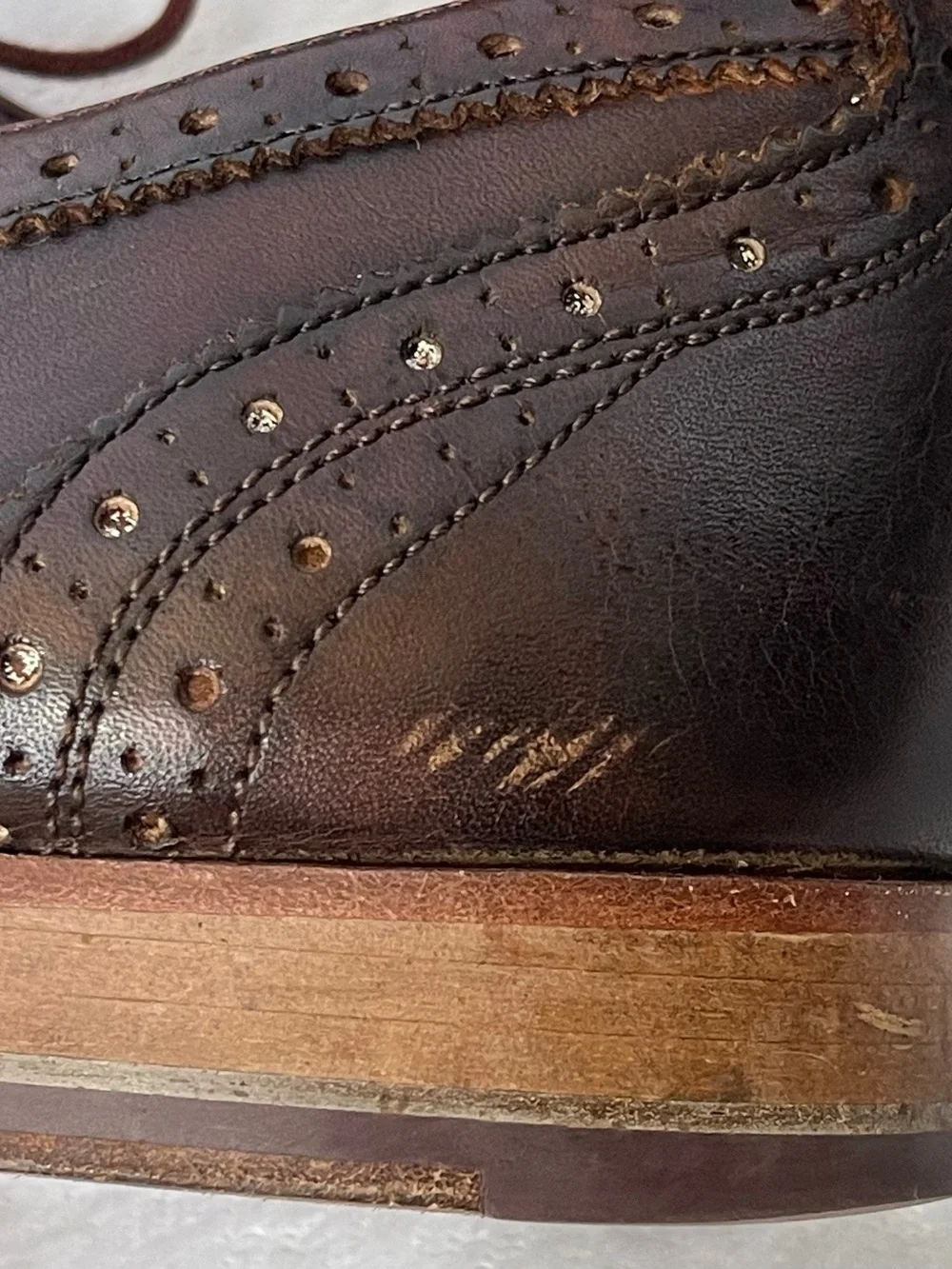 Ted Baker Gryene Derby Brown Wingtip Dress Shoes Business Classic Preppy Office